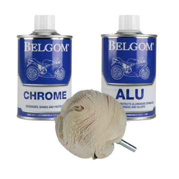 Belgom Alu en Chrome set met SJP Polijstbal Belgom Alu en Chrome set met SJP Polijstbal