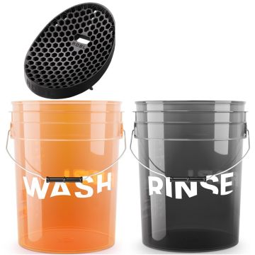 ADBL Bucket Deal Wash en Rinse met één Dirt Blocker