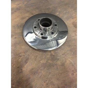 Kleine ankerplaat / remdeksel Zundapp laten polijsten 120 mm Kleine ankerplaat / remdeksel Zundapp laten polijsten 120 mm