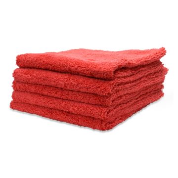 Microvezeldoek plush rood 40x40 cm 420 gsm Microvezeldoek plush rood 40x40 cm 420 gsm