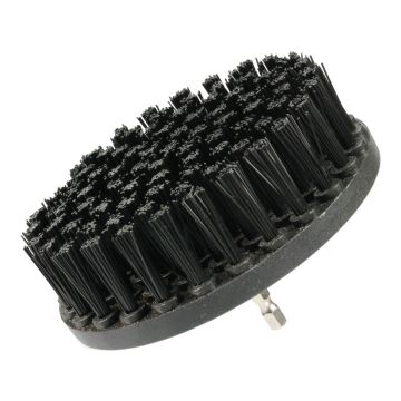 Nylon Tapijt borstel boormachine hard zwart 120 mm