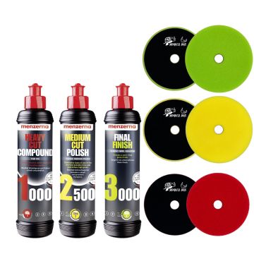 Menzerna starterskit detailing met polijstpads 125 mm
