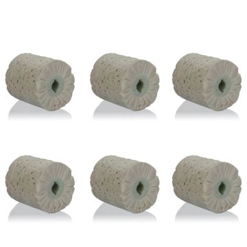 SJP Flanel 6-Pack Polijstwielen 100x100x19 mm Glans