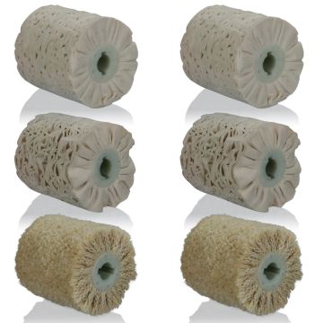 SJP Mix 6-Pack Polijstwielen 100x100x19 mm