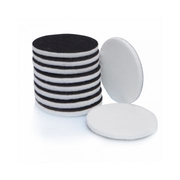 Vilt polijstpad met velcro backing 76 mm