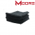 Moore Plush Microvezel doek Zwart 400 g / m2