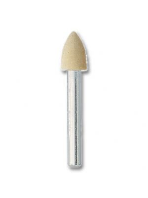 Polijststift vilt, schacht 6 mm, 10x15 mm, punt