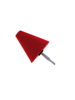 Polijstcone rood, ultra zacht 100 mm